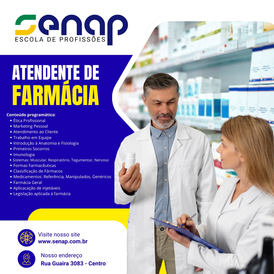 Atendente de Farmácia e Consultório Médico 